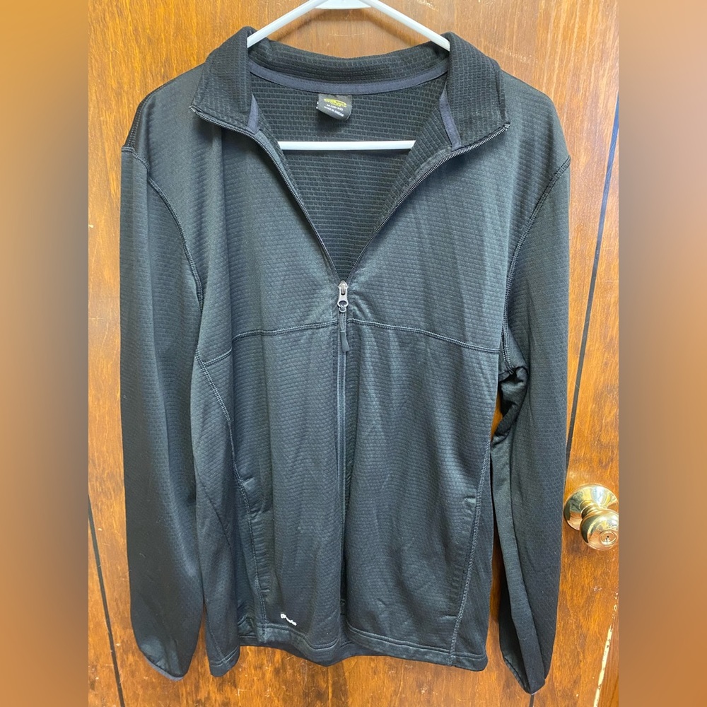Athletic Works Jacket Mens Medium DriWorks Full Zipper Pockets Polyester